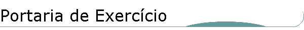 Portaria de Exerc�cio