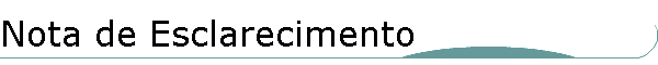 Nota de Esclarecimento